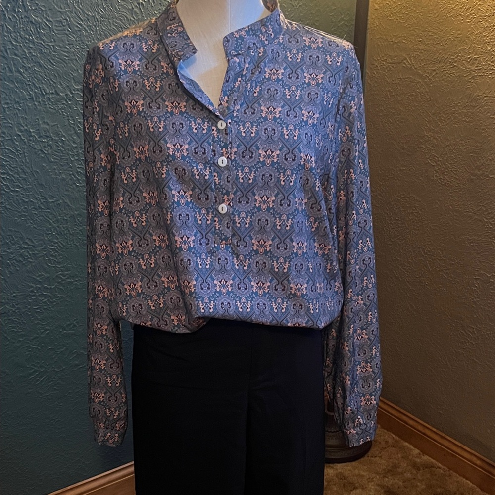 Stylish Floral Long Sleeve Top